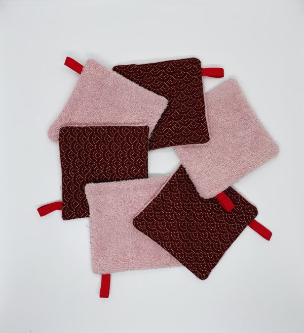 Lingettes démaquillantes lavables "NOEL"
