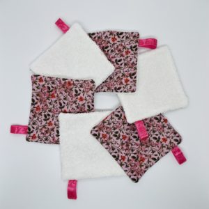 Lingettes démaquillantes lavables "FLOWERS"