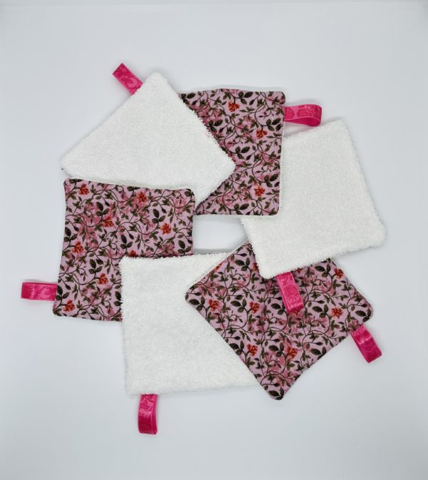 Lingettes démaquillantes lavables "FLOWERS"