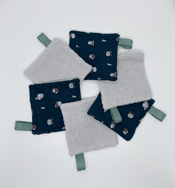 Lingettes démaquillantes lavables "NOCHE"