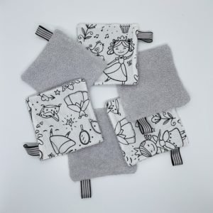 Lingettes démaquillantes lavables "PRINCESSE"