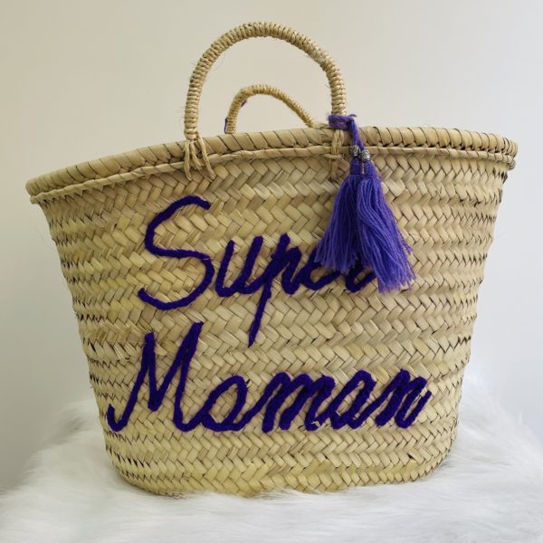 PANIER EN OSIER SUPER MAMAN