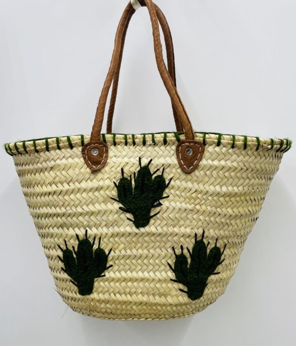 PANIER EN OSIER CACTUS