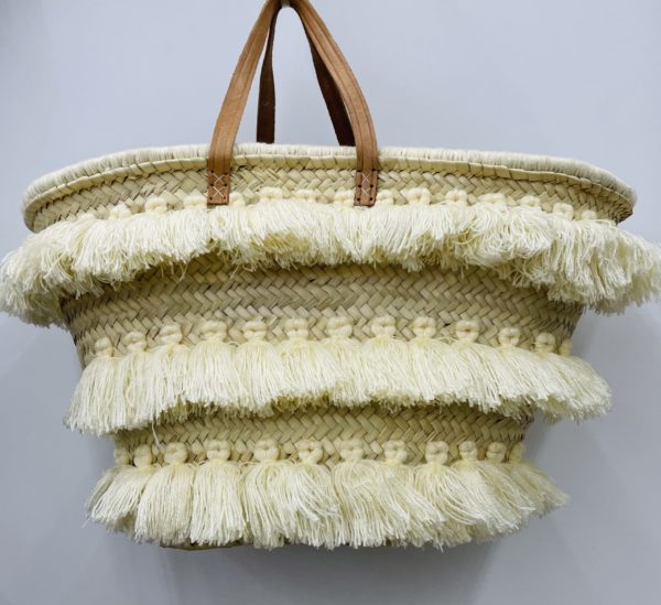 PANIER EN OSIER BLANCO