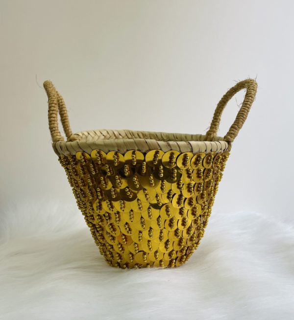 PANIER EN OSIER SOLEIL