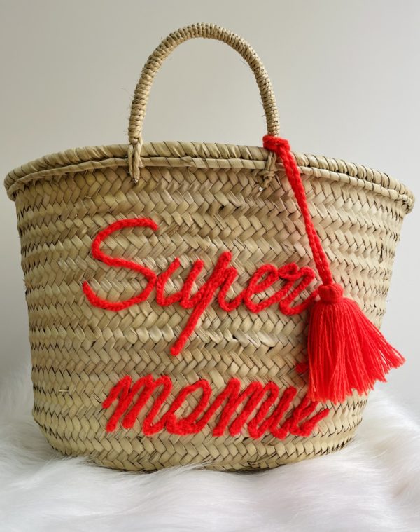 PANIER EN OSIER SUPER MAMIE