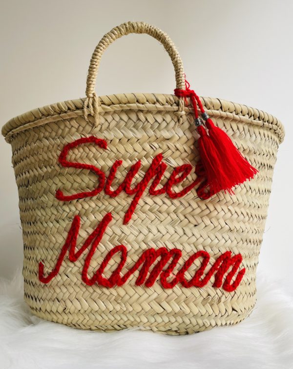 PANIER EN OSIER SUPER MAMAN*