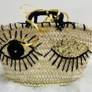 PANIER EN OSIER OEIL "Doré"