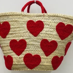 PANIER EN OSIER "Coeur"