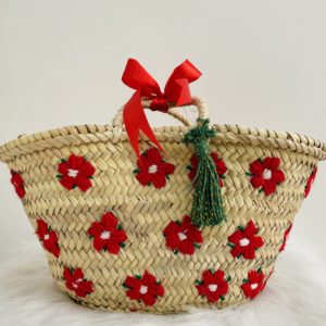 PANIER EN OSIER "FLORA"