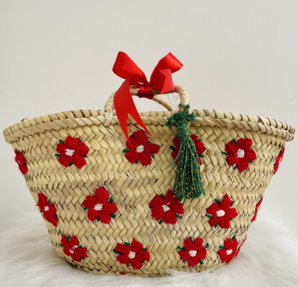 PANIER EN OSIER "FLORA"