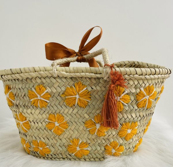 PANIER EN OSIER "FLORA" – Image 4